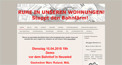 Desktop Screenshot of bingegenbahnlaerm.de